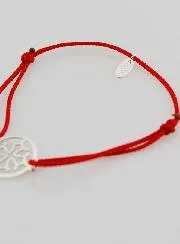 Silver and Cord Bracelet - Occitan Cross