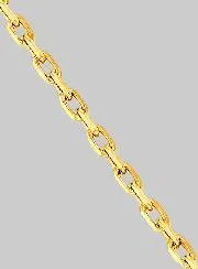 Gold Plated Necklace 50cm - Anchor Link Chain 1,75mm