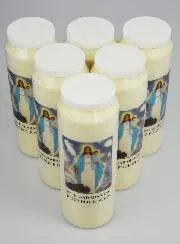 6 Sanctuary Candles Our Lady of Garabandal