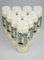 Set 10 Sanctuary Candles Our Lady of Garabandal