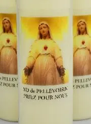 3 Sanctuary Candles Our Lady of Pellevoisin