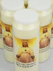 6 Sanctuary Candles Our Lady of Pellevoisin