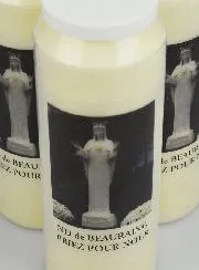 Set 3 Sanctuary Candles to Our Lady of Beauraing
