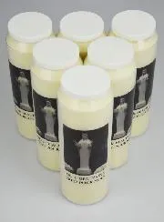 Set 6 Sanctuary Candles to Our Lady of Beauraing