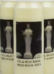 Set 6 Sanctuary Candles to Our Lady of Beauraing