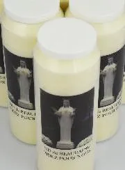 Set 6 Sanctuary Candles to Our Lady of Beauraing