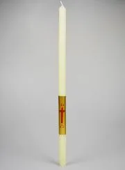Christening Candle Ivory and Gold - 50cm