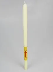 Christening Candle Ivory and Gold - 50cm