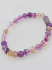 Gemstone Bracelet with Multicoloured Fluorite AA - 6mm