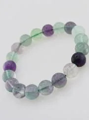 Fluorite Gemstone Bracelet AB - 10 mm