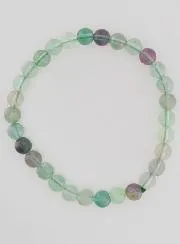 Gemstone Bracelet Fluorite AB - 6mm