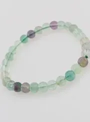 Gemstone Bracelet Fluorite AB - 6mm