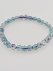 Blue Fluorite Gemstone Bracelet AA - 6 mm