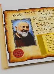 Candle Prayer Parchment with Incense Wax - Father Pio