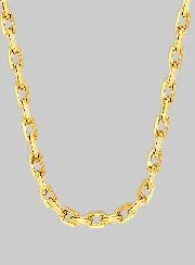 Adjustable Gold Plated Necklace 40cm - 1.3mm Anchor Chain