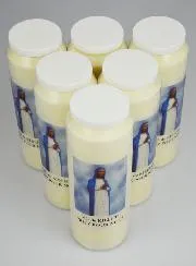 Set 6 Sanctuary Candles to Our Lady of Kibeho