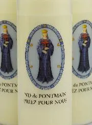 Set 3 Sanctuary Candles to Our Lady of Pontmain