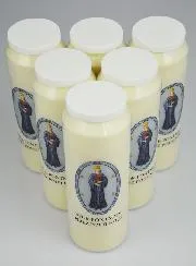 Set 6 Sanctuary Candles to Our Lady of Pontmain