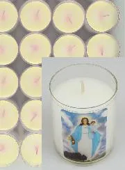 Set 24 Votive Candles Our Lady of Garabandal