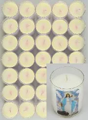 Set 48 Votive Candles Our Lady of Garabandal