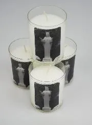 Set of 4 Votive Candles Our Lady of Beauraing