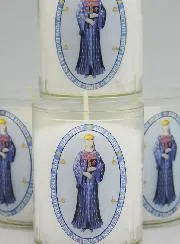 Set of 4 Votive Candles Our Lady of Pontmain