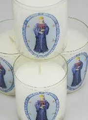 Set of 4 Votive Candles Our Lady of Pontmain