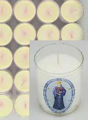 Set 48 Votive Candles Our Lady of Pontmain