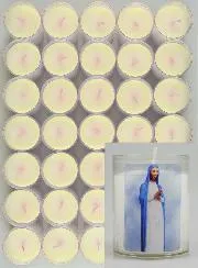 Set of 48 Votive Candles Our Lady of Kibeho