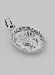 Silver Medal Sacred Heart of Saint Joseph - 19mm