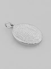 Silver Medal Sacred Heart of Jesus - 19mm