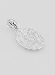 Silver Medal Virgin Mary and Child - 19mm