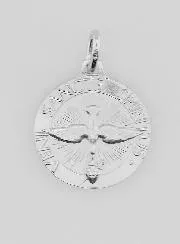 Medal Holy Spirit and Liturgical Hymn - 18mm