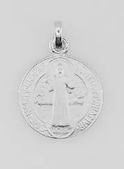 Silver Saint Benedict Medal - 16mm