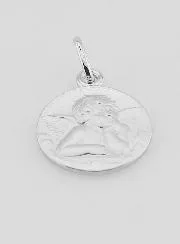 Silver Guardian Angel Medal - 16mm