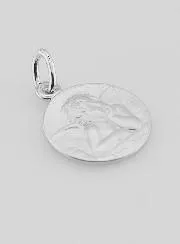 Silver Guardian Angel Medal - 16mm