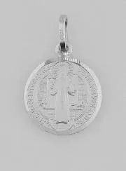 Saint Benedict Silver Medal - 14mm