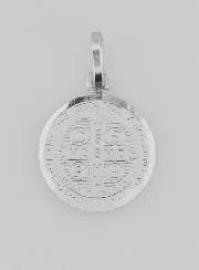 Saint Benedict Silver Medal - 14mm