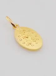 Miraculous Medal Gold Plated on Silver Base - 13mm