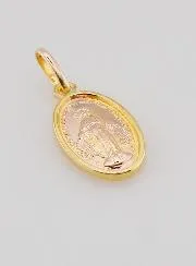 Miraculous Medal Gold Plated on Silver Base - 13mm