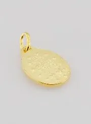 Miraculous Medal Gold Plated on Silver Base - 16mm