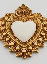 Ex Voto Wall Decoration Gold and Ivory - 13cm