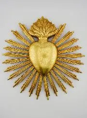 Hanging Ex Voto Radiant Heart - 25cm