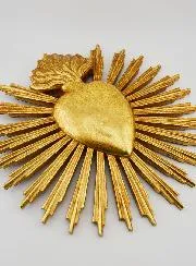 Hanging Ex Voto Radiant Heart - 25cm