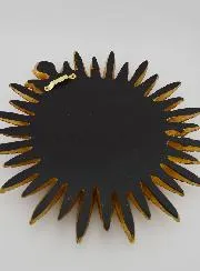 Hanging Ex Voto Heart and Feathers - 25cm