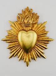 Mural Ex Voto Radiant Heart - 17cm