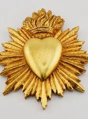 Mural Ex Voto Radiant Heart - 17cm