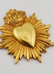 Mural Ex Voto Radiant Heart - 17cm