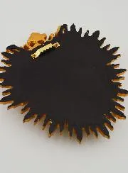 Hanging Ex Voto Crowned Heart - 18cm