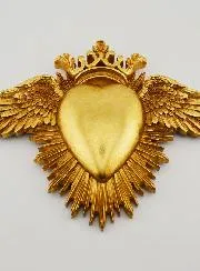 Ex Voto Wall Decoration Winged Heart - 24cm
